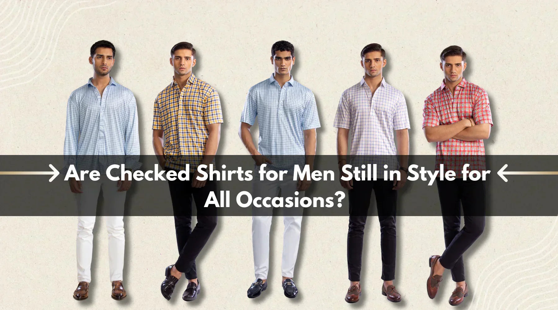 checked shirts for men are in style