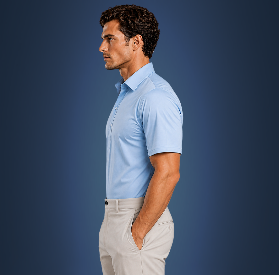 Oxford Spread Collar Sky Blue