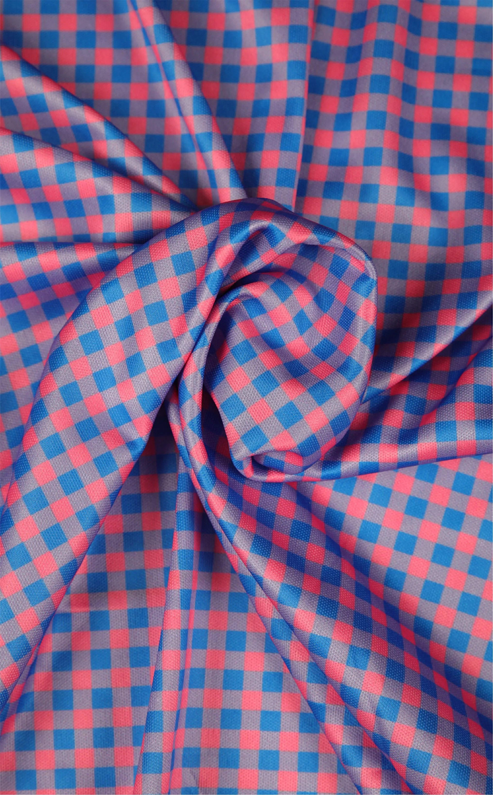 Semi Spread Collar Country Red and Blue Gingham