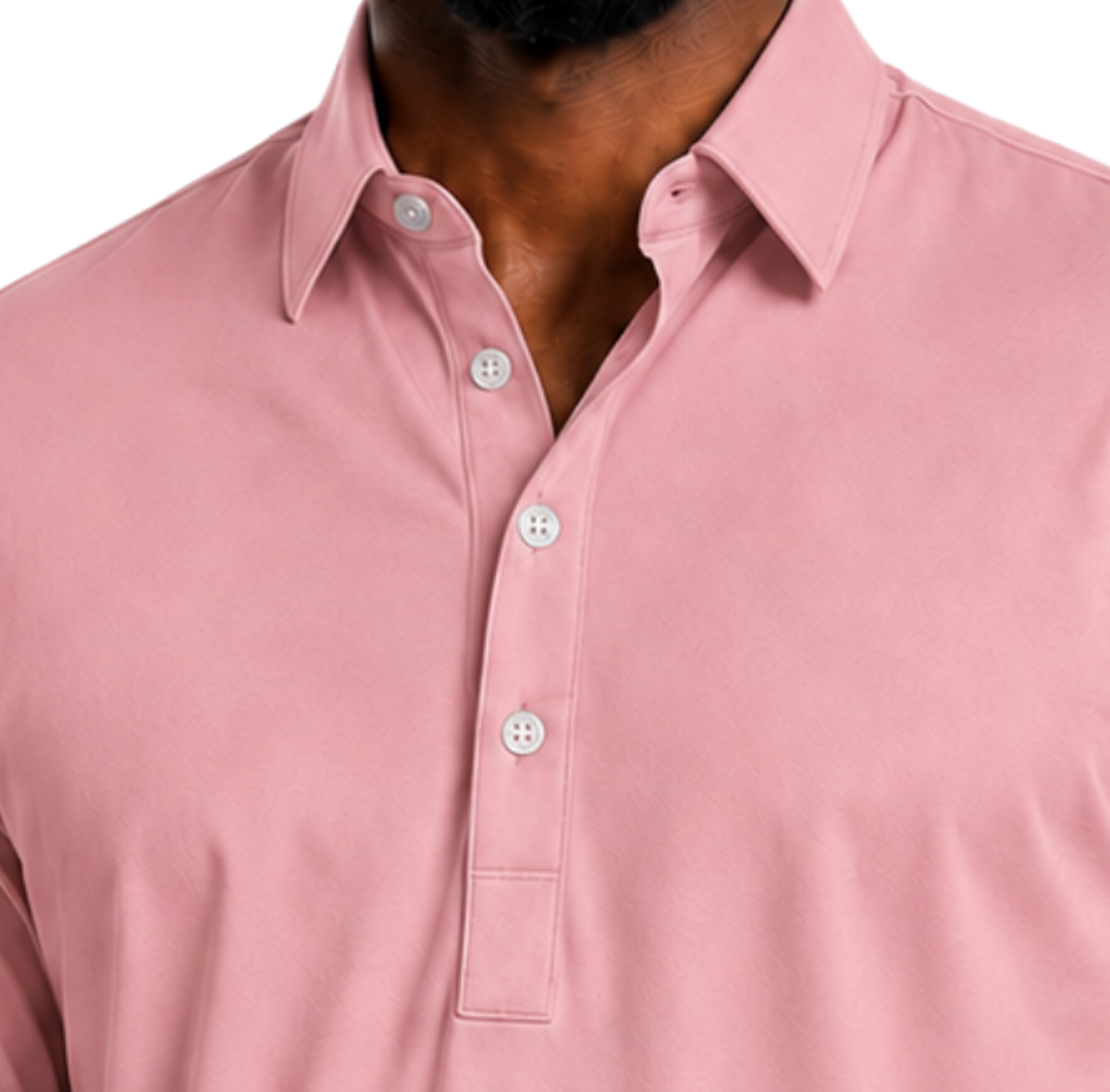 Polo Oxford Spread Collar Pink