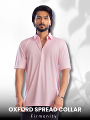 Dressy Polo - Oxford Spread Collar Pink