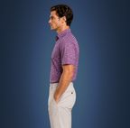 Semi-Spread Collar Shaded Purple Tattersall