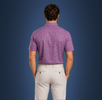 Semi-Spread Collar Shaded Purple Tattersall