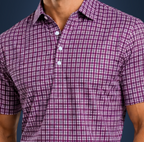 Semi-Spread Collar Shaded Purple Tattersall
