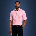 Semi-Spread Collar Pink Gingham