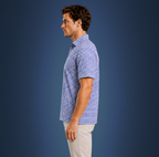 Semi-Spread Collar Navy and White Gingham