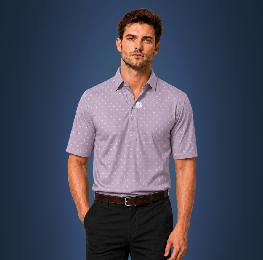 Semi-Spread Collar Browned Gray