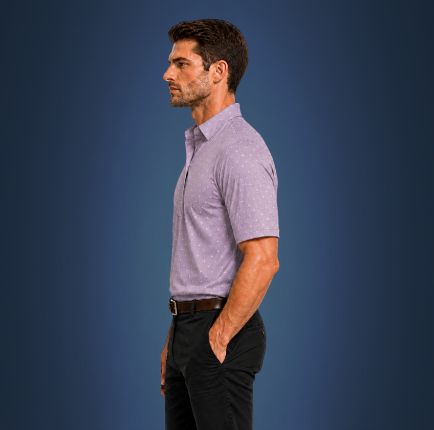 Semi-Spread Collar Browned Gray