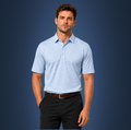 Semi-Spread Collar Village Blue Check