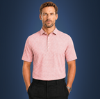 Semi-Spread Collar Orange with Blue and White Two Stripe Grid