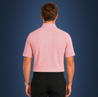 Semi-Spread Collar Orange with Blue and White Two Stripe Grid