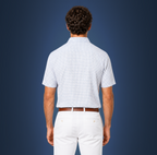 Semi-Spread Collar Thin Blue Check
