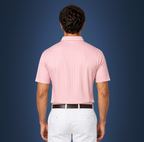 Semi-Spread Collar Rising Pink with White Stripe