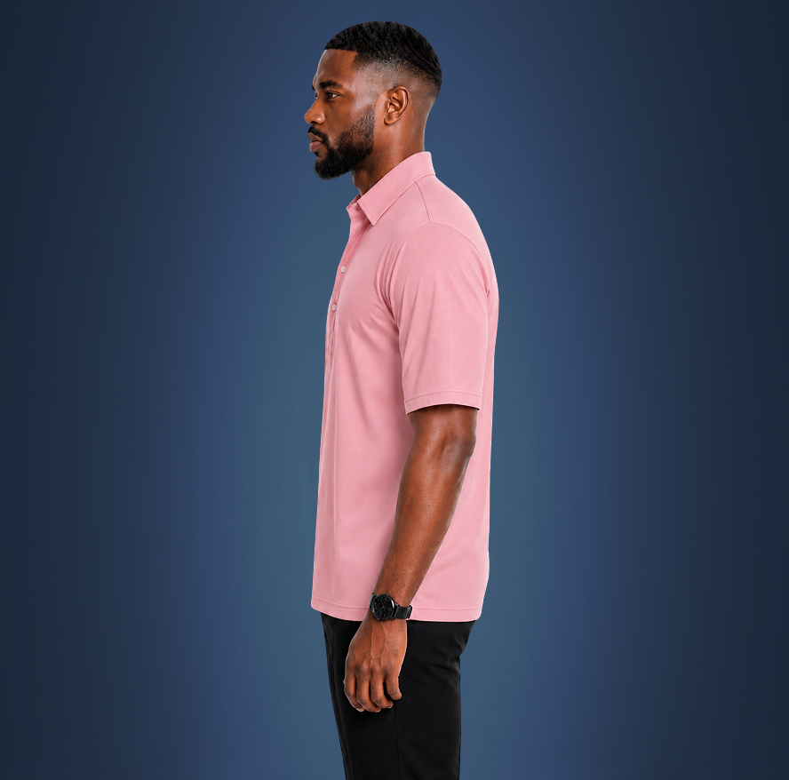 Polo Oxford Spread Collar Pink