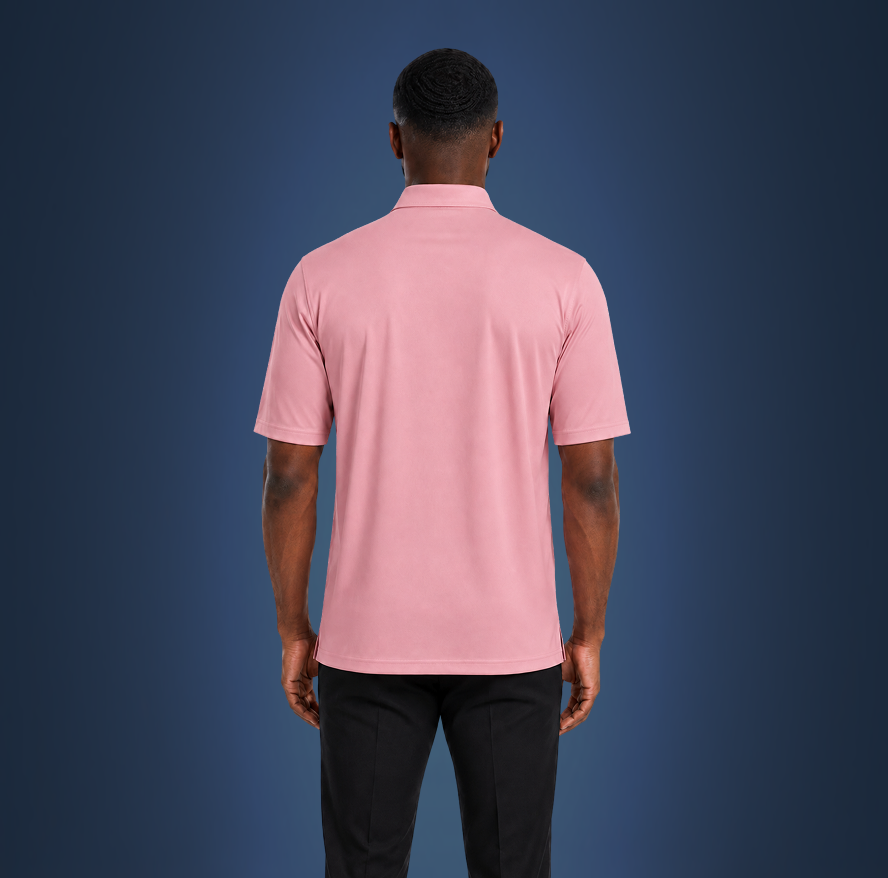 Polo Oxford Spread Collar Pink