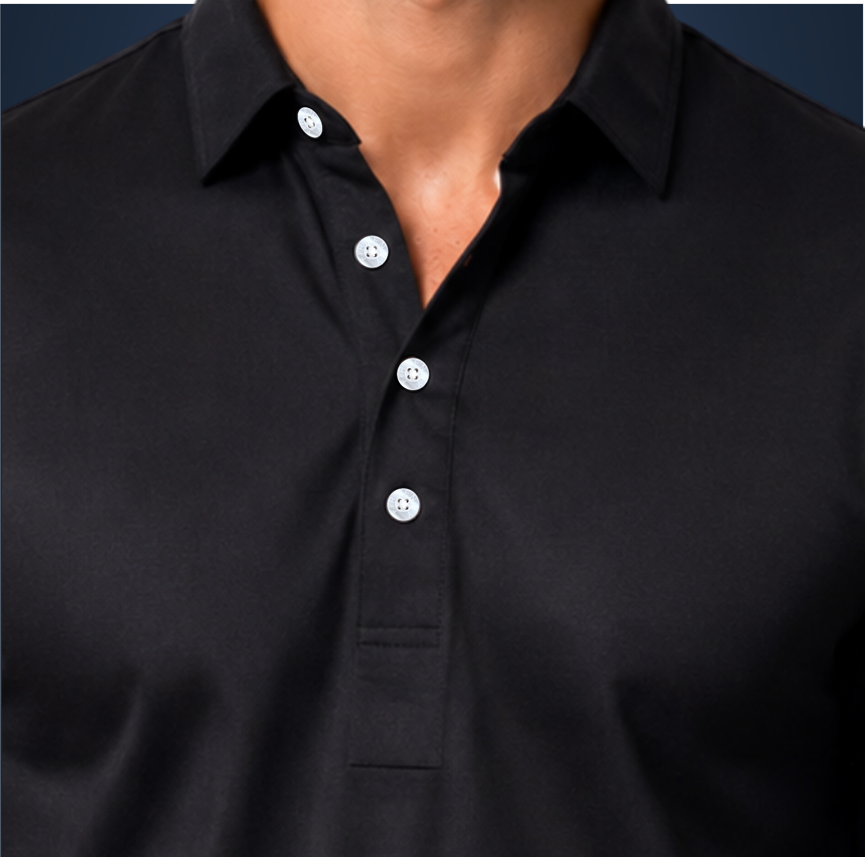 Oxford Spread Collar Black