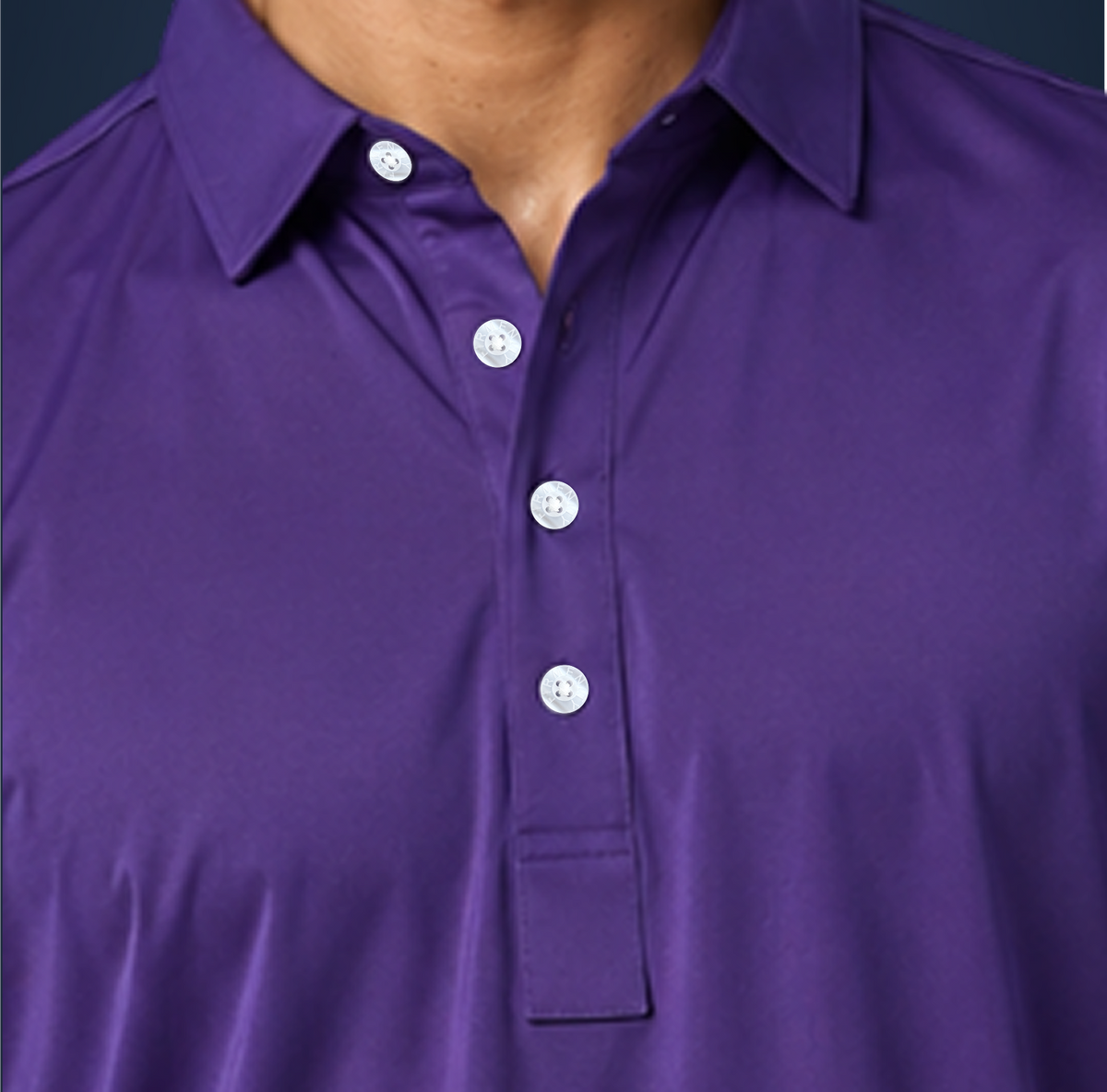 Oxford Spread Collar Indigo Purple