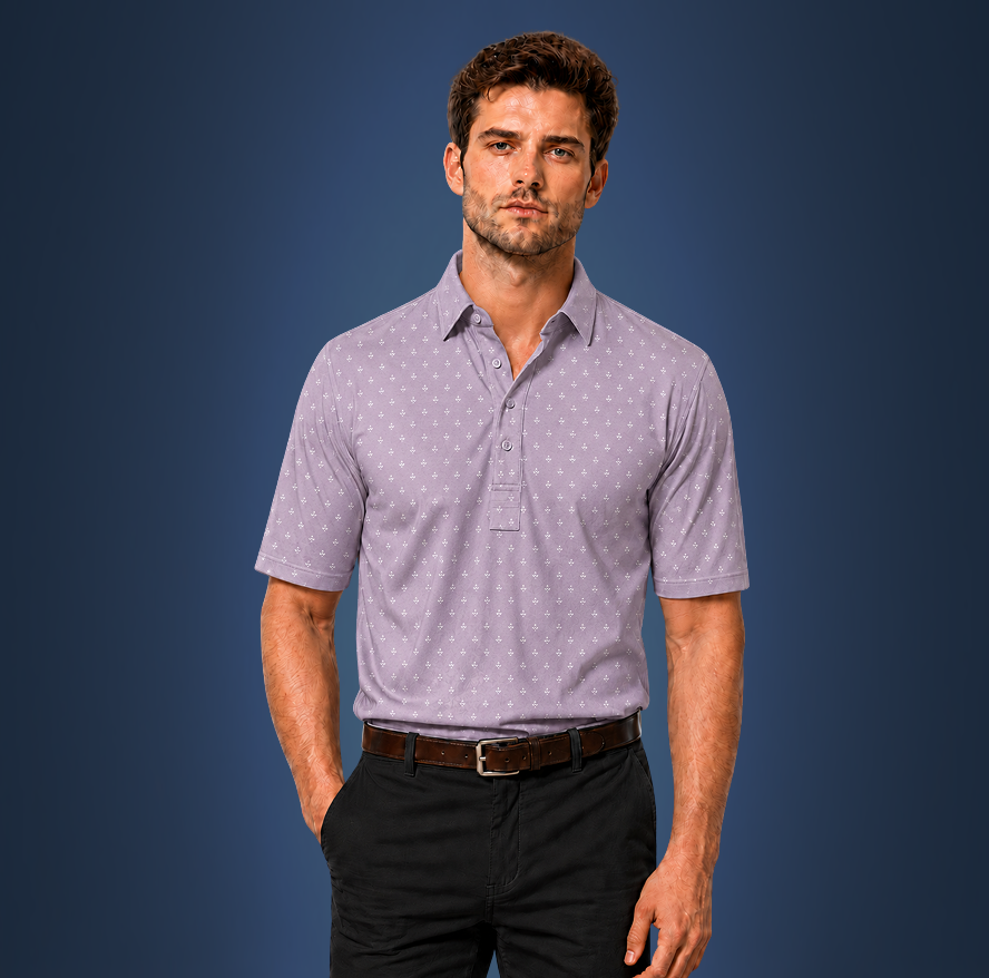 Semi-Spread Collar Browned Gray