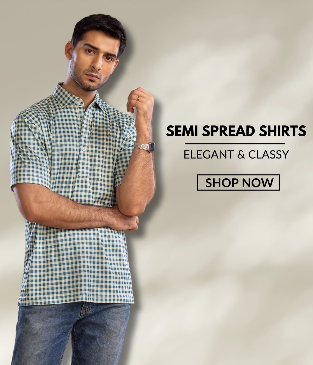 Oxford Spread Collar Polo Shirt – classic design with a wide, crisp collar for a sophisticated look
